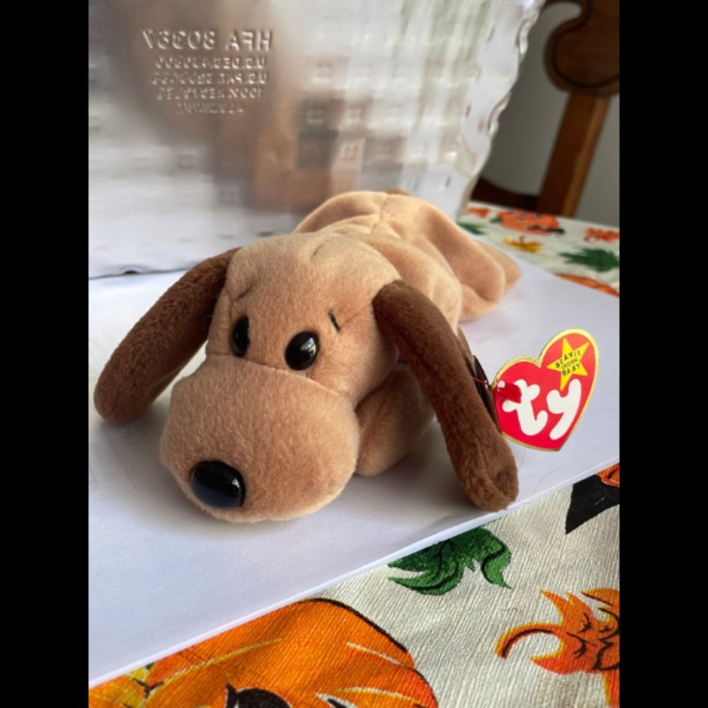 TY Beanie Baby Bones the Dog Original